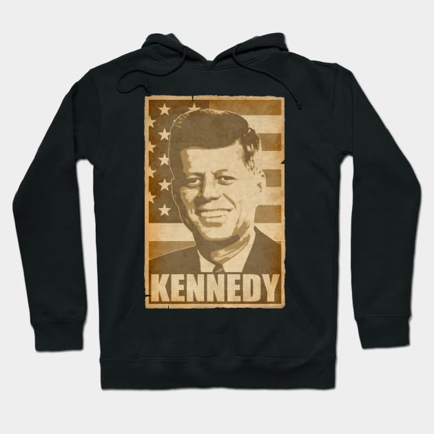 John F Kennedy JFK American Pop Art Hoodie by Nerd_art